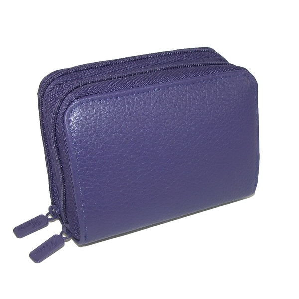 Buxton Women's Leather Mini Accordion Wizard Wallet