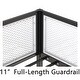 preview thumbnail 7 of 7, Twin Twin Bunk Black with White Mesh Guard Rail