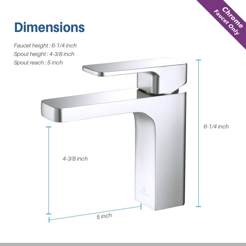 Solid Brass Lead-free Single-handle High Arc Bathroom Faucet