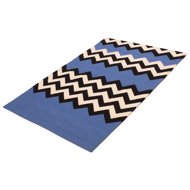 Ankara Blue Kilim 5'2" x 7'11" - 5'2 x 7'11