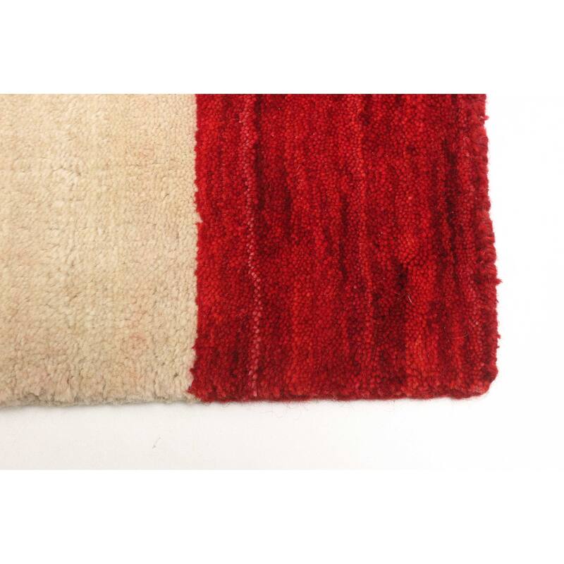 ECARPETGALLERY Hand Loomed Kashkuli Gabbeh Brown Wool Rug - 3'2 x 4'9