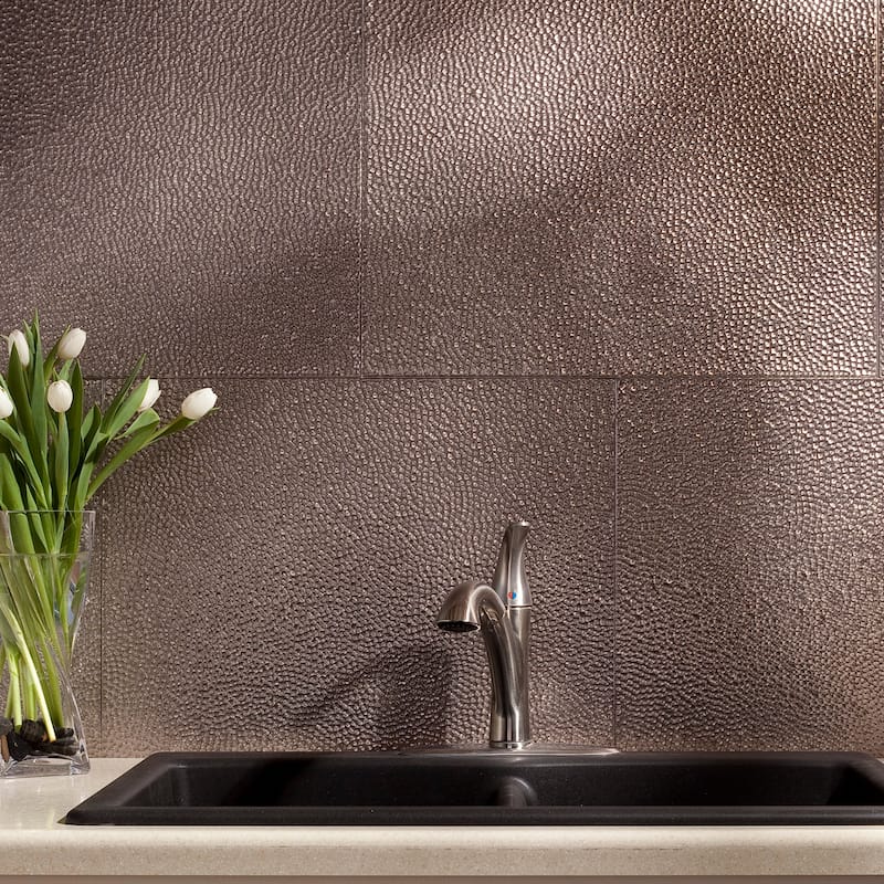 FASÄDE Hammered Decorative Vinyl Backsplash Panel