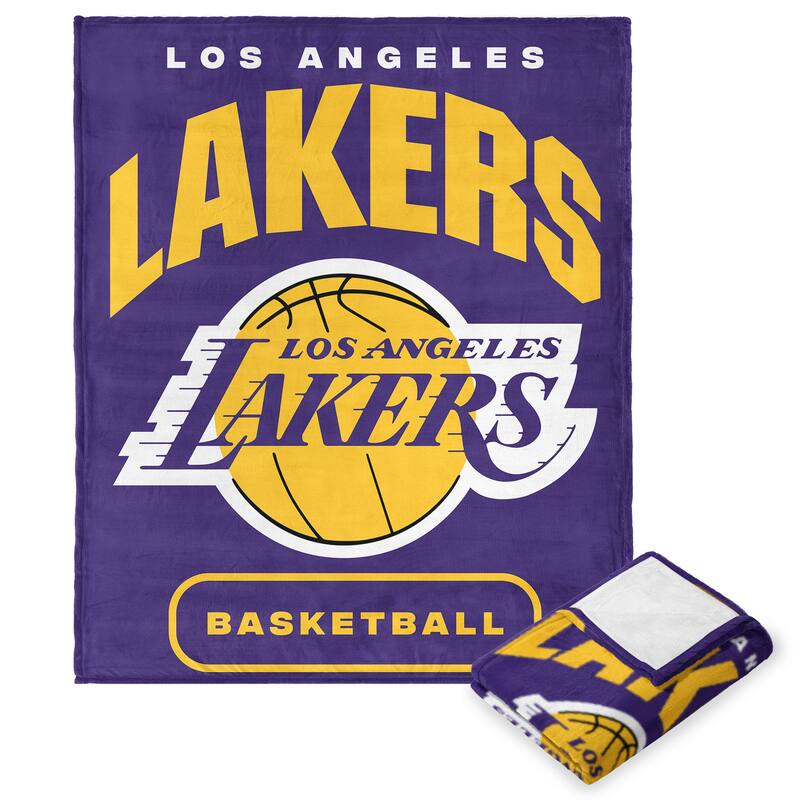 NBA High Block Silk Touch Throw Blanket - 50" x 60" - Los Angeles Lakers