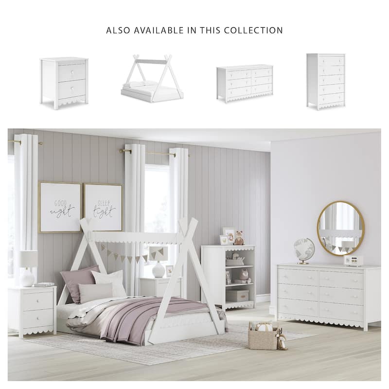 Signature Design by Ashley Hallityn White Full Tent Bed