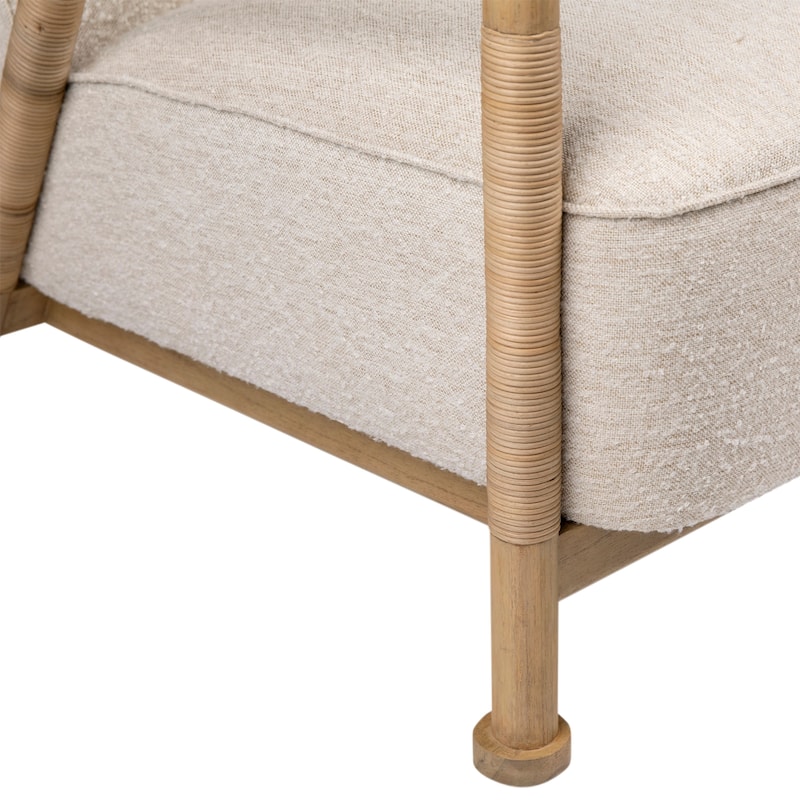 Carver Upholstered Occasional Chair, Ivory