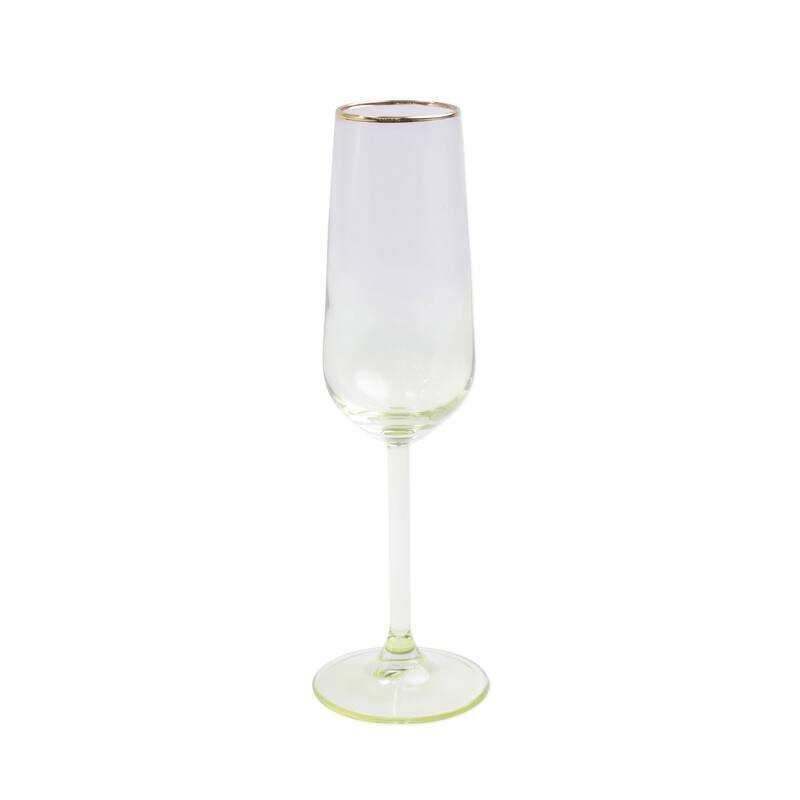 viva by VIETRI Rainbow Yellow Champagne Flute