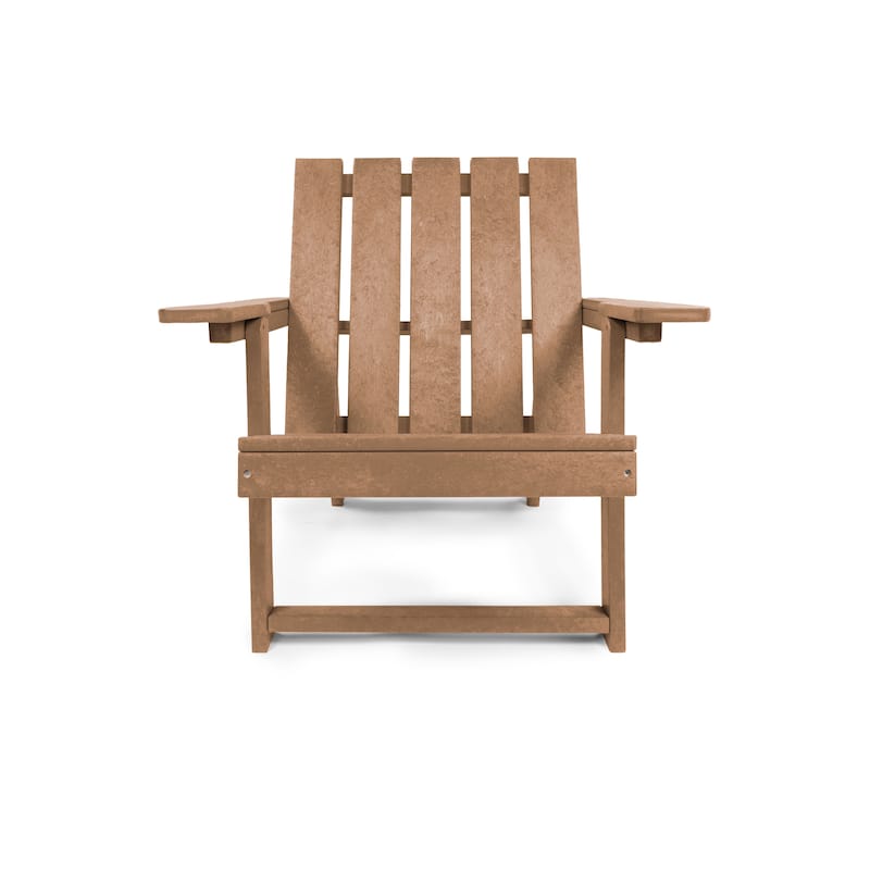 Amalfi Fully Assembled All-Weather HDPE Outdoor Folding Modern Adirondack Chair