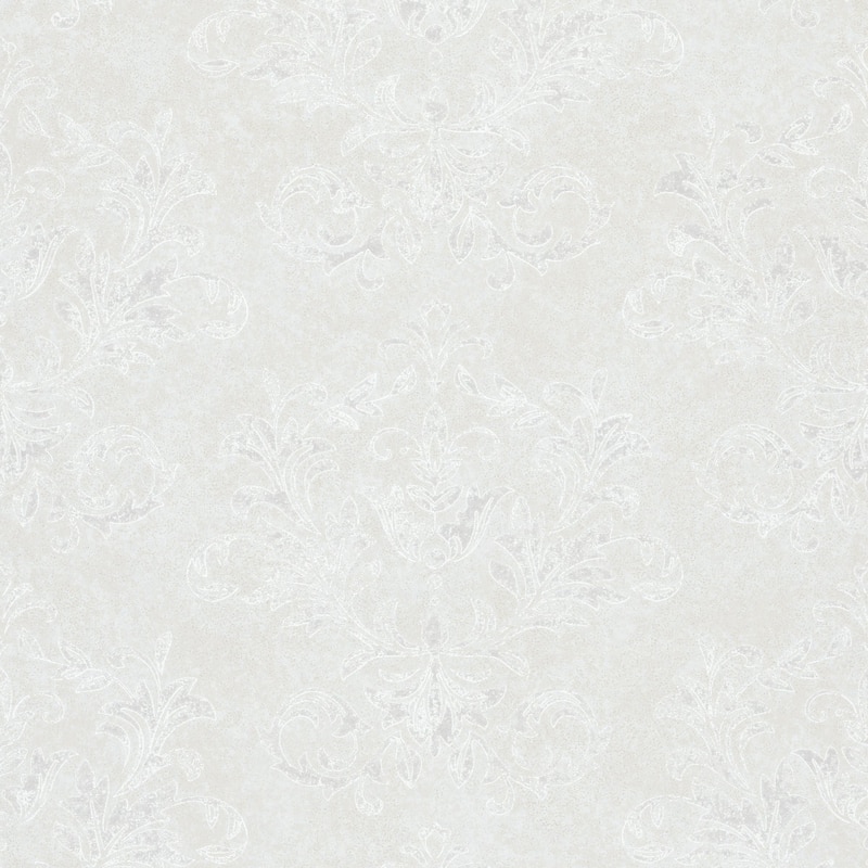 Galerie Wallcoverings Hotel Embossed Damask Non-woven Glitter Wallpaper Roll - 33 feet x 21 inches - Beige