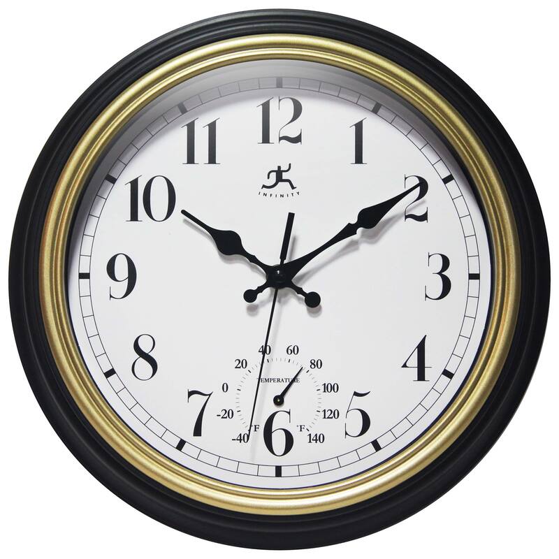 Classic Gold Trim Indoor/Outdoor - 12 in. - Black and Gold - 12 in.
