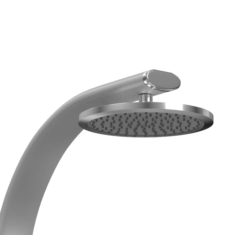 Bonzai 8-in Rain Showerhead Shower System with 3-Body Jets and Multi-function Handshower