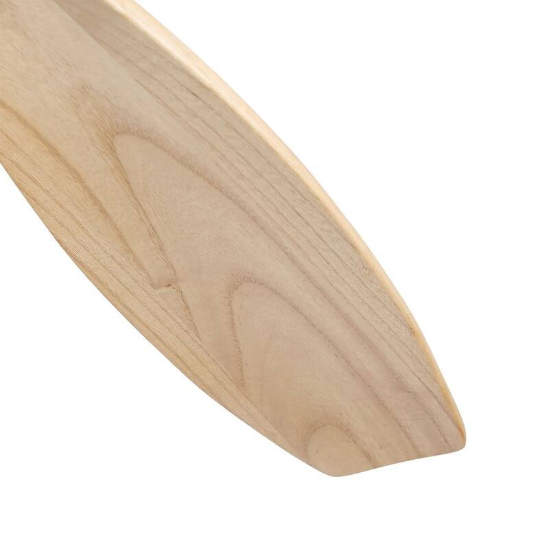 52" Remote Control Wooden Blade Ceiling Fan with 3 Colors adjustable LED