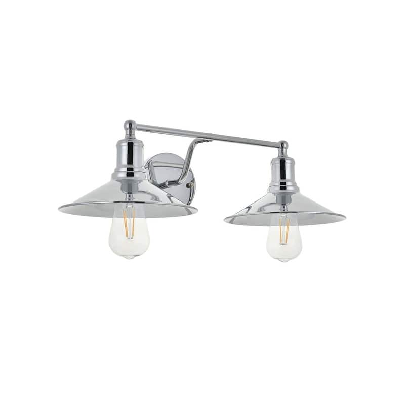 Nora Modern 2-light Wall Sconce with Flat Cone Shades