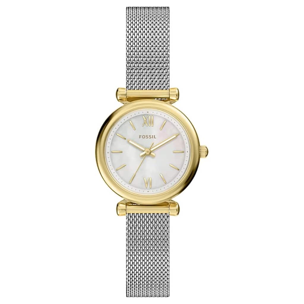 Fossil Women's Carlie Mini White Dial Watch - ES5463 - One Size