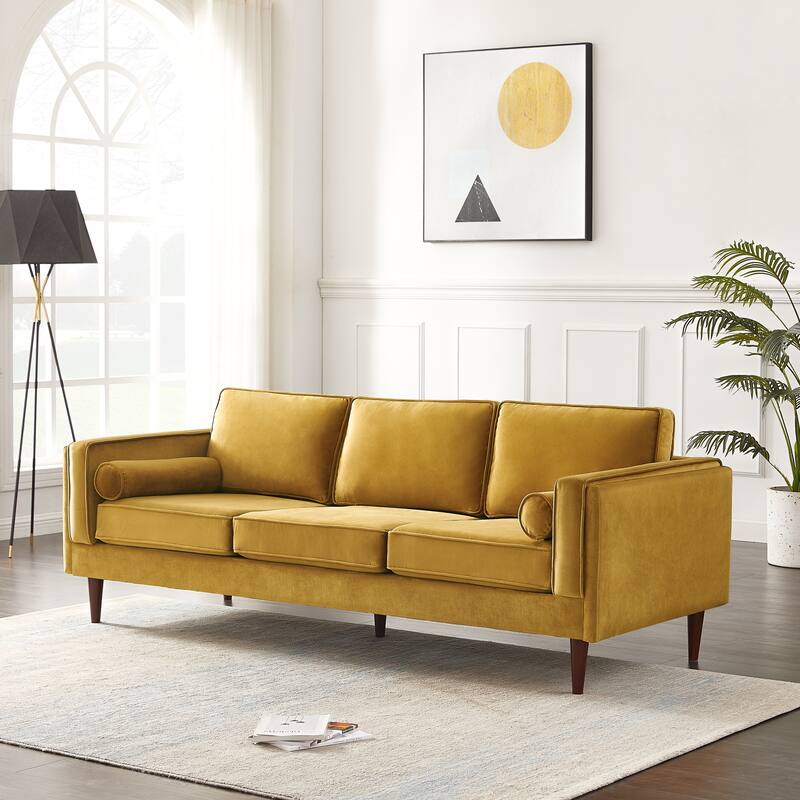 Lavinia Mid Century Modern Style Sofa Couch for Living Room - 33" x 88" x 34"