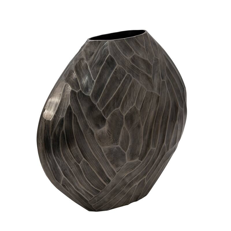 Modern Round Metal Table Vase - Flower Vase