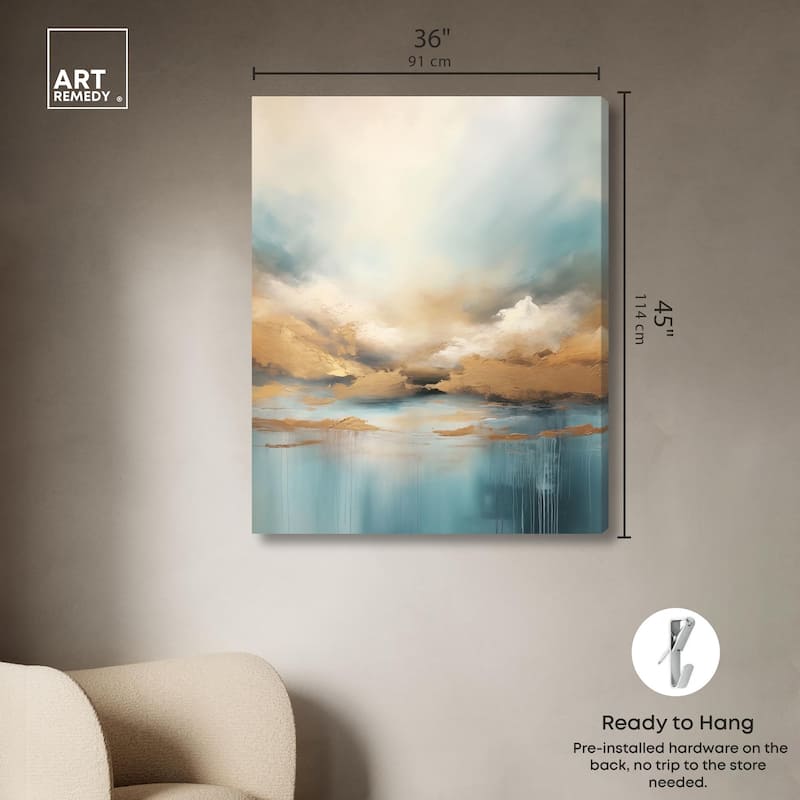 Cloudscape in Gold I Canvas by Art Remedy, Gallery Wrapped