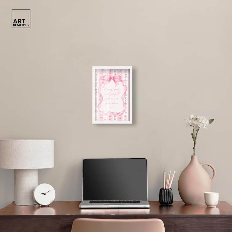 Good and Perfect Gift Bow Shadowbox by Art Remedy