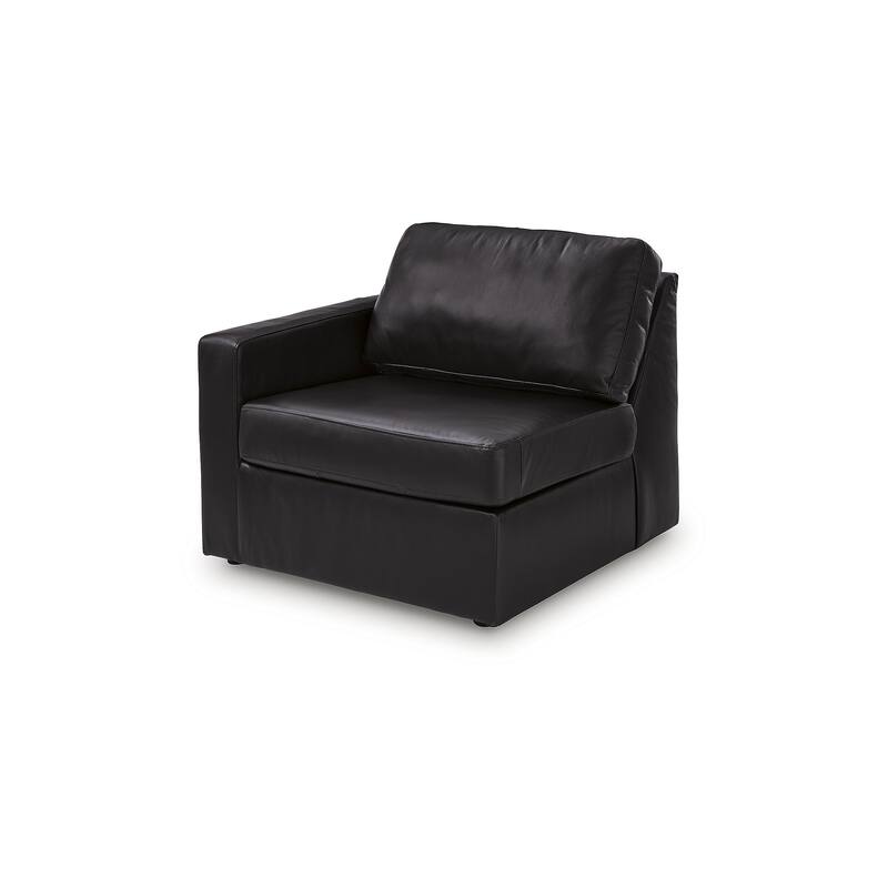 Signature Design by Ashley ModMax II Black 3-Piece Sectional Sofa with Storage Console - 93"W x 38"D x 36"H