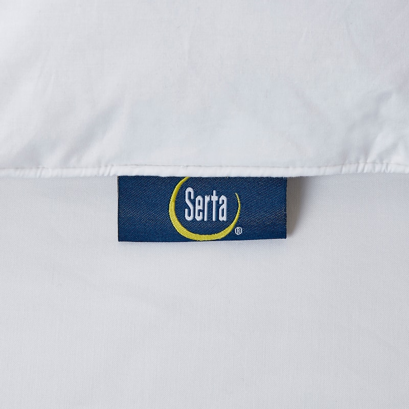 Serta White Goose Feather And Down Fiber Featherbed