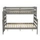 preview thumbnail 4 of 21, Versatile Bunk Bed Wood Twin XL over Queen Bunk Bed with Ladder