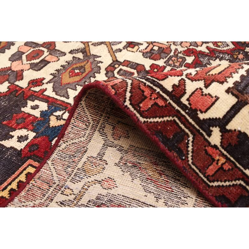 ECARPETGALLERY Hand-knotted Kayseri Vintage Red Wool Rug - 6'7 x 9'10