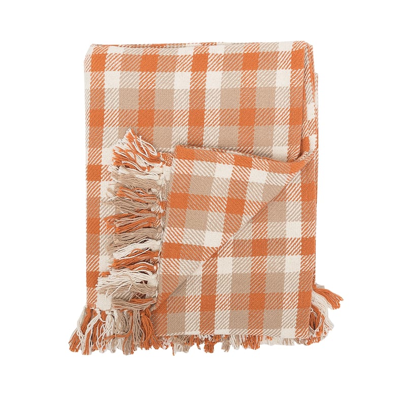 Longmont Woven Plaid Throw Blanket