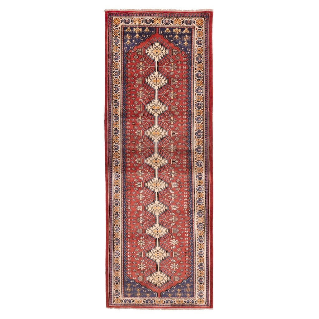 ECARPETGALLERY Hand-knotted Konya Anatolian Red Wool Rug - 3'5 x 9'8
