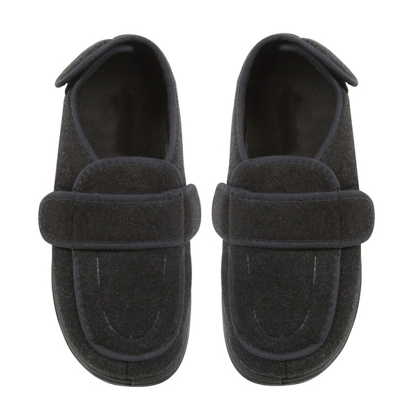 Shop Women&#39;s Foamtreads Dark Gray Comfort Slippers - Medium - On Sale - Free Shipping Today ...