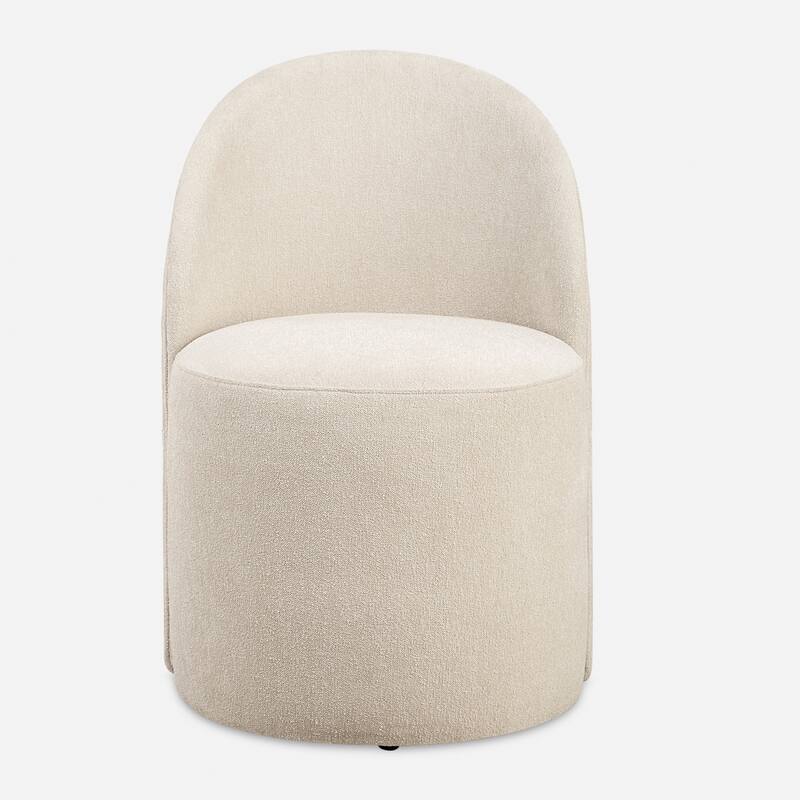 Smoot Lines Rolling Dining Chair - 32" - Cream