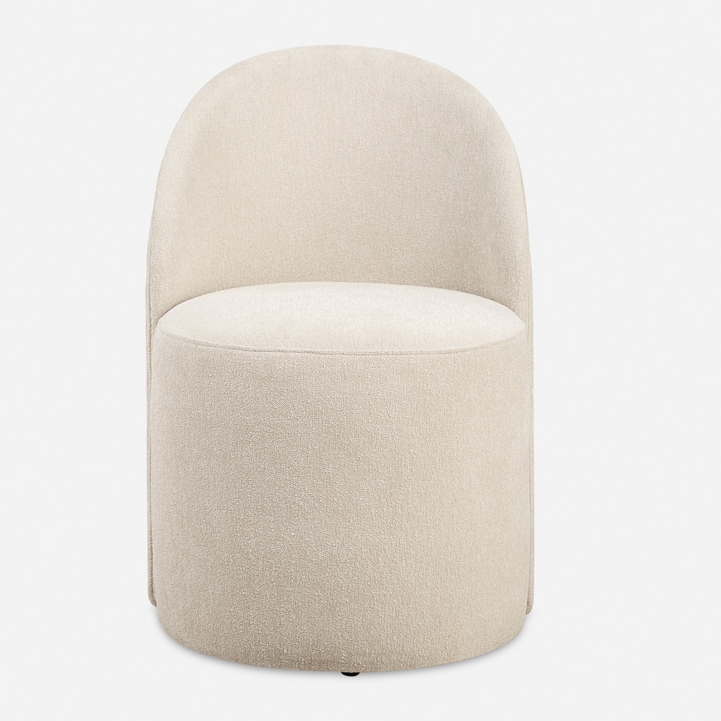 Smoot Lines Rolling Dining Chair - 32" - Cream