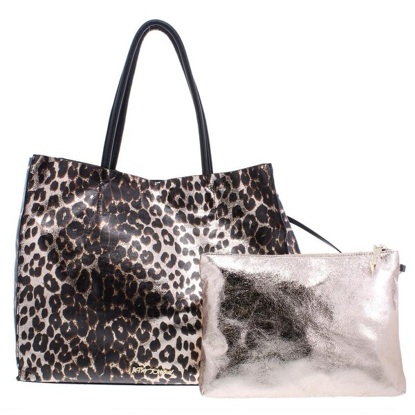 betsey johnson leopard bag