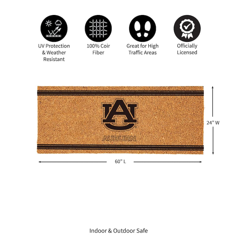 Auburn University Monochrome Indoor/Outdoor Coir Door Mat