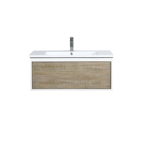 Lexora Scopi 36 inch Single Bathroom Vanity with Faucet