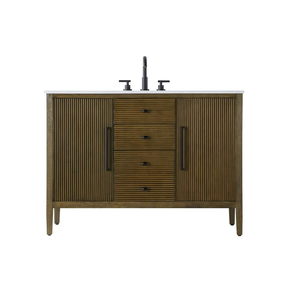 Elegant Lighting VF29648 Blakely 48" Free Standing Single Basin Vanity