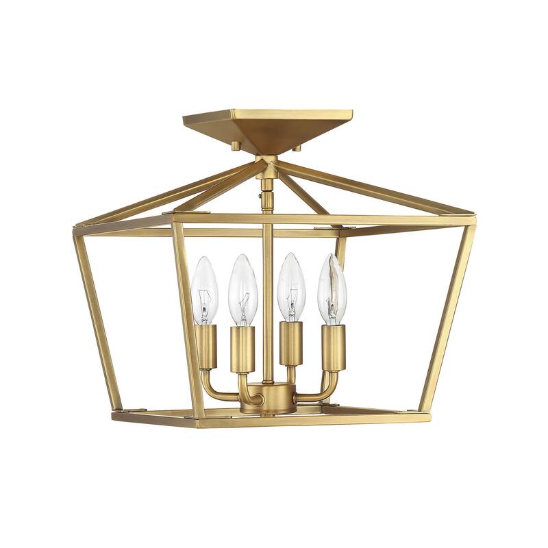 Savoy House Townsend 4 Light 13" Wide Semi-Flush Ceiling Fixture
