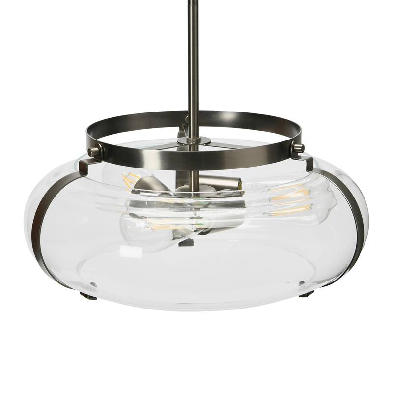 Robert Stevenson Lighting Alston - Glass and Metal Ceiling Light