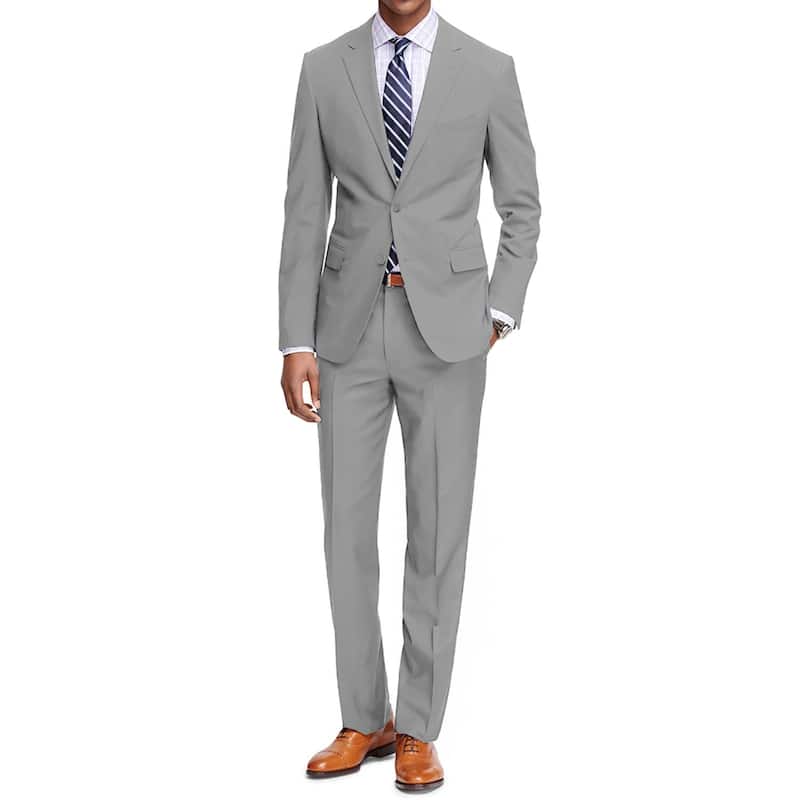 Braveman Men's Classic Fit Two-Piece Suit - 48L - Light Grey