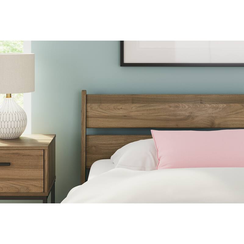 Signature Design by Ashley Deanlow Brown Platform Panel Bed