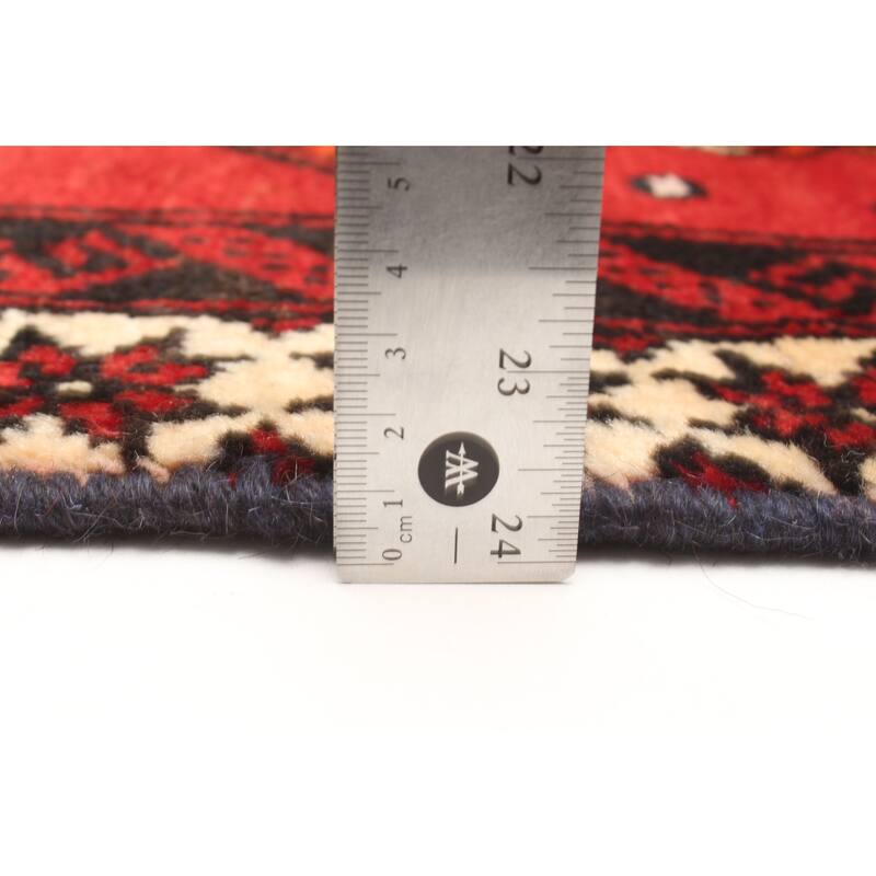 ECARPETGALLERY Hand-knotted Andelz Red Wool Rug - 3'10 x 6'1