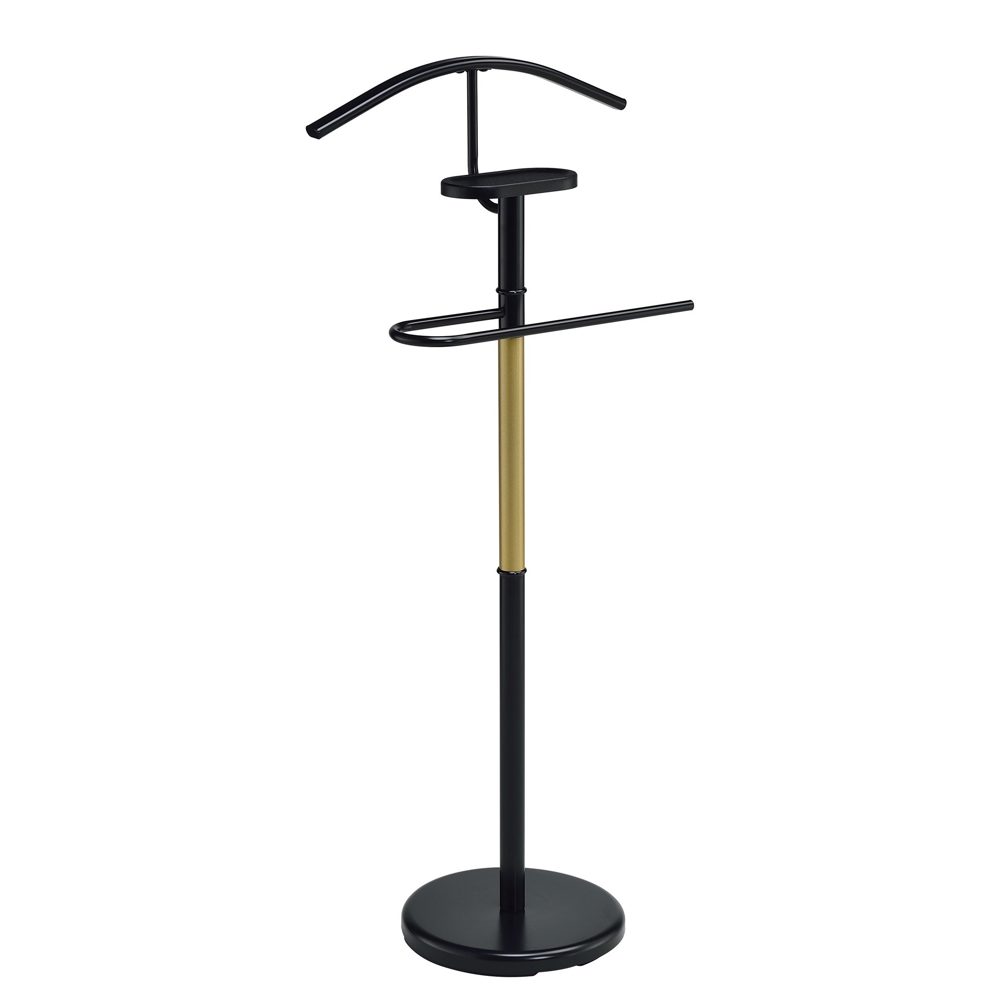 Valet Stand Contemporary Metal Organizer Stand with Tray for Essentials