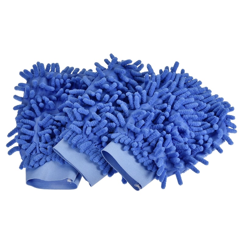 Home Microfiber Chenille Mitts Reusable Scratch-Free Cleaning Glove
