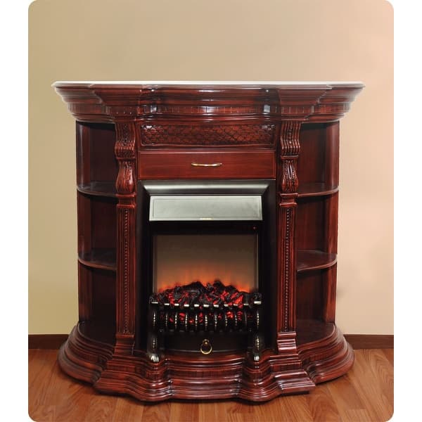 Shop Luxury Design Victorian Cherry Wood And Marble Electric