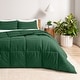preview thumbnail 56 of 138, Bare Home Hypoallergenic Down Alternative Comforter Set Full - Forest Green