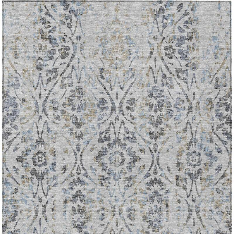 HomeRoots Floral Transitional Rectangle Outdoor Rug