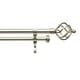 preview thumbnail 10 of 9, ATI Home Torch Double Curtain Rod and Finial Set
