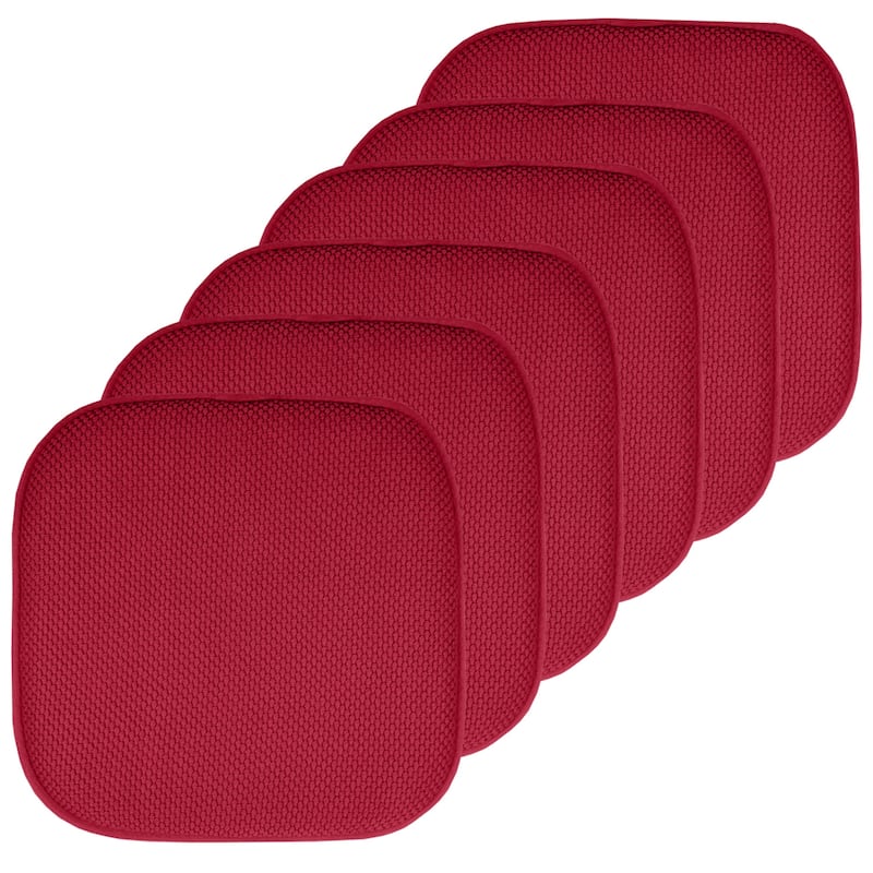 16-in. Square Non-slip Memory Foam Seat Cushions (2 OR 4)