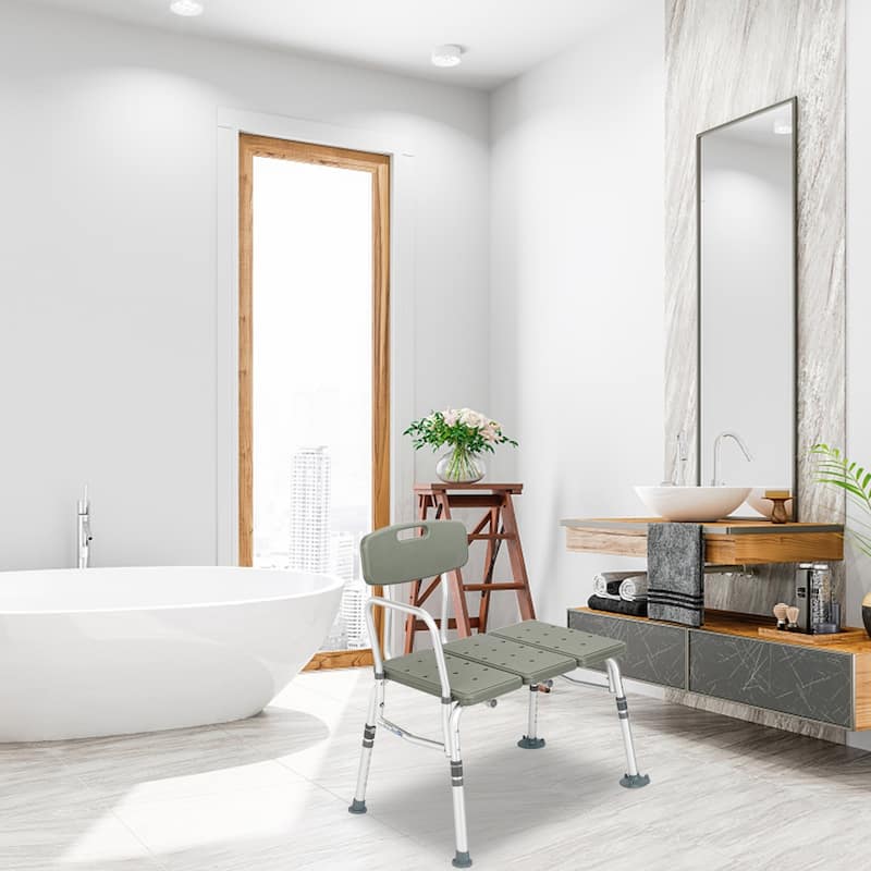 3 Blow Molding Plates Aluminium Alloy Elderly Bath Chair