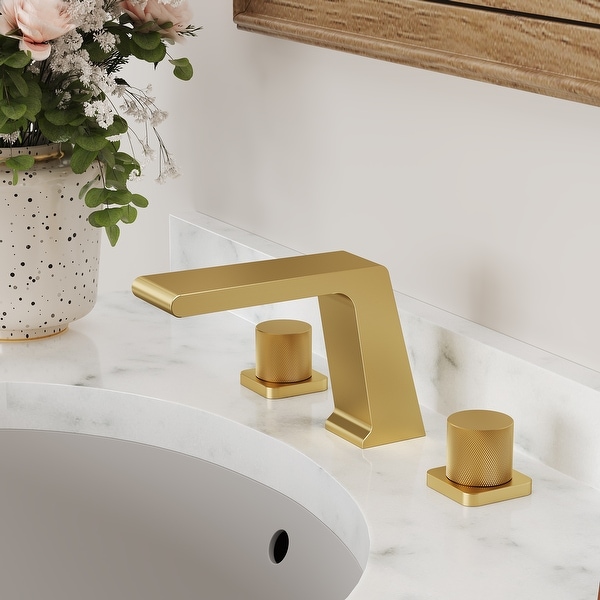Widespread Bathroom Faucet Double Handle 3 Hole Bathroom Sink