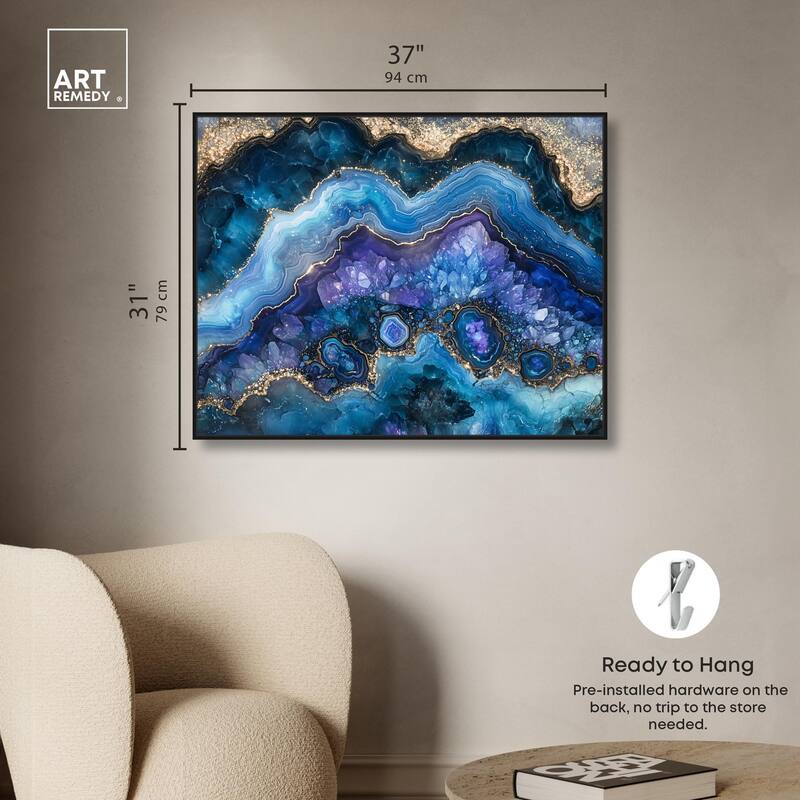 Galactic Geode II Canvas by Art Remedy