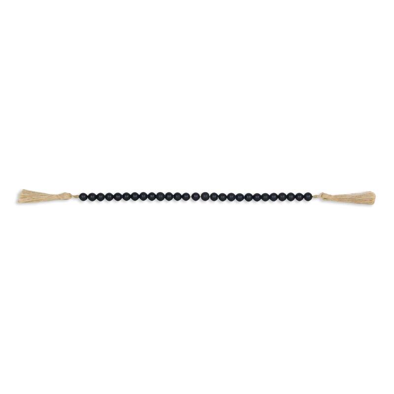 Akaida Dark Blue Wooden Bead Tassel Decor